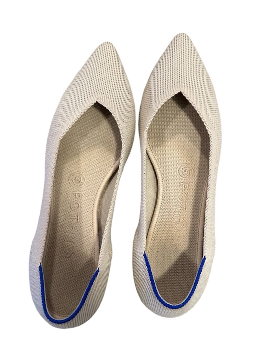 Rothy's The Point Flats in Beige